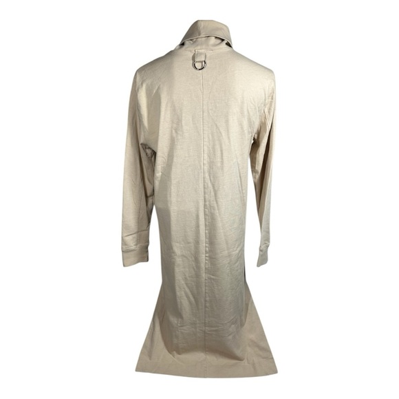 Tibi Punto Milano Turtleneck T-Shirt Dress XS Runs Large Beige Knee Length - Picture 8 of 13